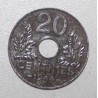FRANCE - KM 900.2a - 20 CENTIMES 1944 - TYPE 20 Iron