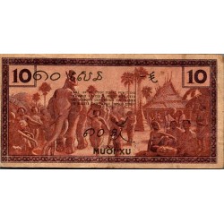 INDOCHINE - PICK 85 d - 10 CENTS - NON DATE (1939)