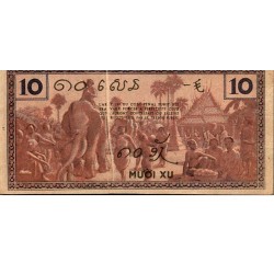 INDOCHINA - PICK 85 e - 10 CENTS - UNDATE (1939)