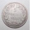 FRANKREICH - KM 749 - 5 FRANCS 1833 T - Nantes - TYP LOUIS PHILIPPE 1