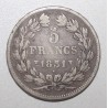 FRANCE - KM 735 - 5 FRANCS 1831 W - Lille - TYPE LOUIS PHILIPPE 1
