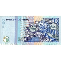 MAURITIUS ISLANDS - PICK 50 b - 50 RUPEES - 2001