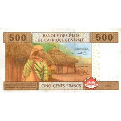 STATES OF CENTRAL AFRICA - CAMEROON - PICK 206 u - 500 FRANCS 2002