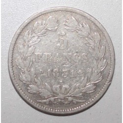 FRANKREICH - KM 744 - 5 FRANCS 1831 D - Lyon - TYP LOUIS PHILIPPE 1