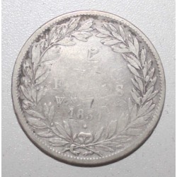 GADOURY 676 - 5 FRANCS 1831 W - Lille - TYPE LOUIS PHILIPPE 1er - KM 735