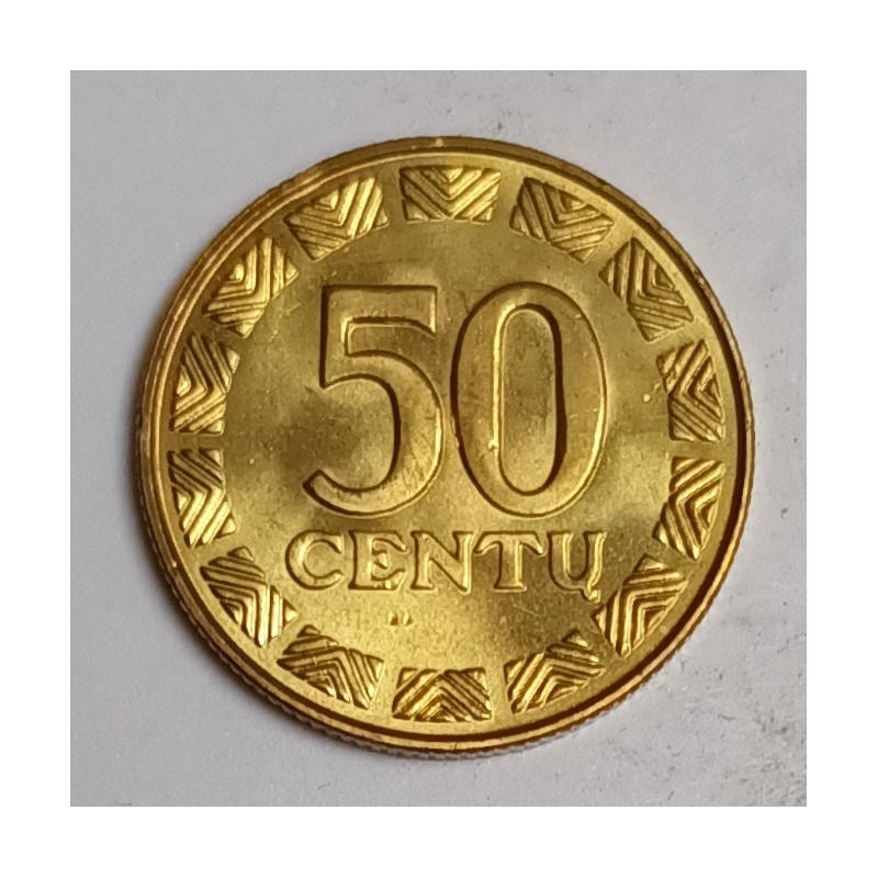 LITHUANIA -  KM 108 - 50 CENTU 2000