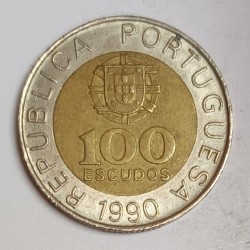 PORTUGAL - KM 645 - 100 ESCUDOS 1990 - PEDRO NUNES