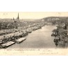 BOAT - ROUEN. GENERAL VIEW TAKEN FROM THE TRANSPORTER BRIDGE