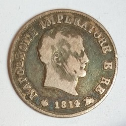 ITALIE - NAPOLEON I - 10 SOLDI 1814 M - TRES BEAU