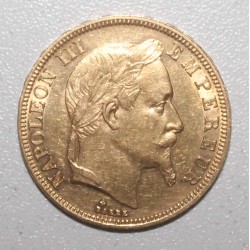 FRANKREICH - KM 804 - 50 FRANCS 1863 BB - Strasbourg - GOLD - NAPOLEON III