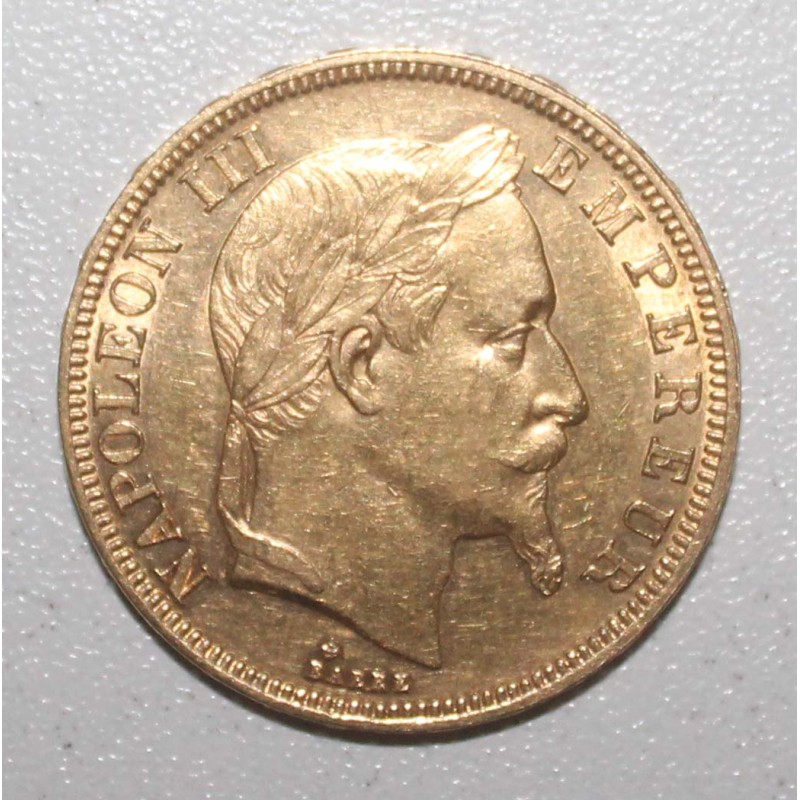 FRANKREICH - KM 804 - 50 FRANCS 1863 BB - Strasbourg - GOLD - NAPOLEON III