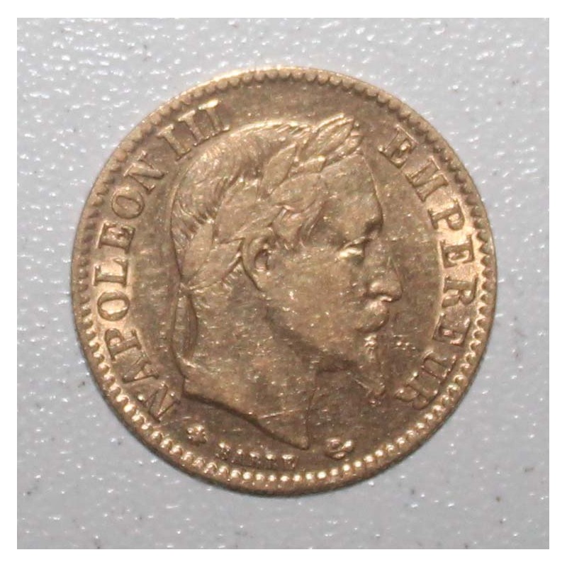 FRANKREICH - KM 800 - 10 FRANCS 1866 A - Paris - TYP NAPOLÉON III - GOLD