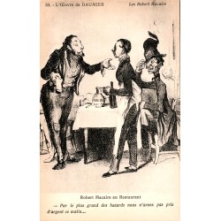 DAUMIER'S WORK - NUMBER 33 - THE ROBERT MACAIRES IN THE RESTAURANT