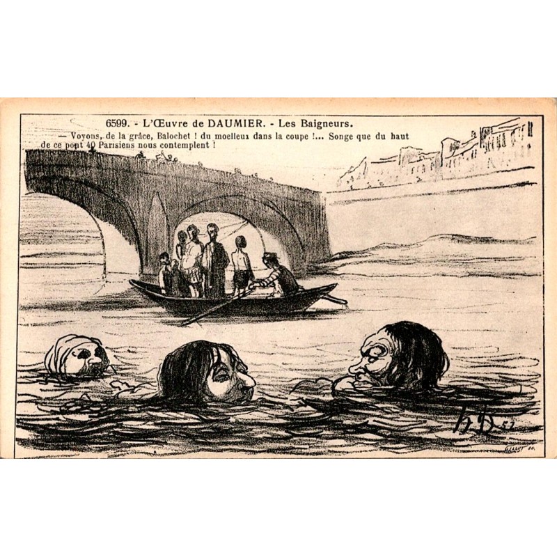 L'OEUVRE DE DAUMIER - NUMERO 6599 - LES BAIGNEURS