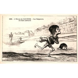 L'OEUVRE DE DAUMIER - NUMERO 6596 - LES BAIGNEURS - UN BAIN CONTRARIE