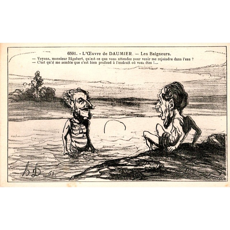 L'OEUVRE DE DAUMIER - NUMERO 6591 - LES BAIGNEURS