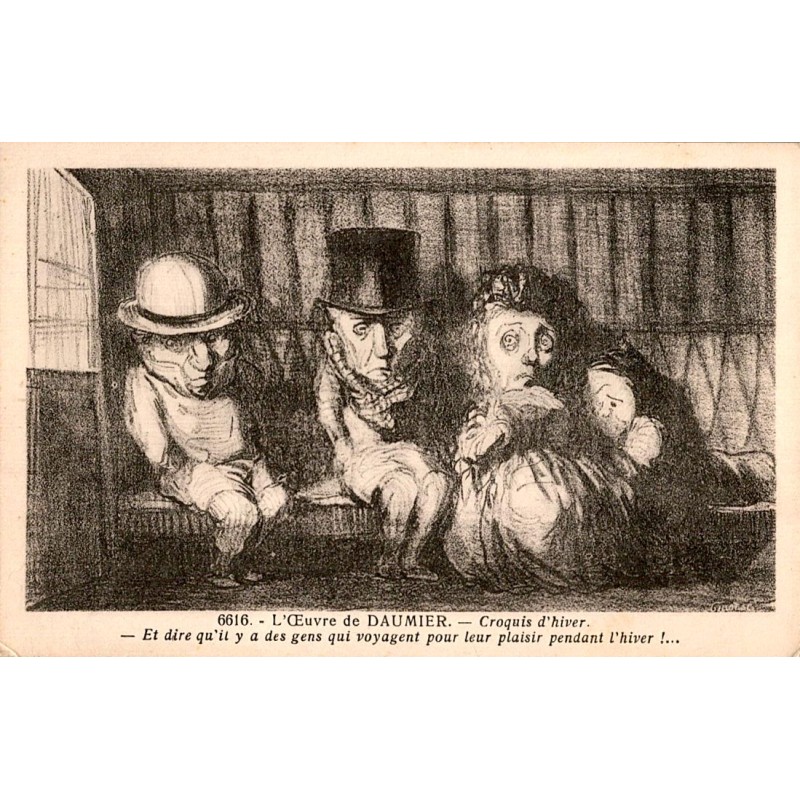 L'OEUVRE DE DAUMIER - NUMERO 6616 - CROQUIS D'HIVER