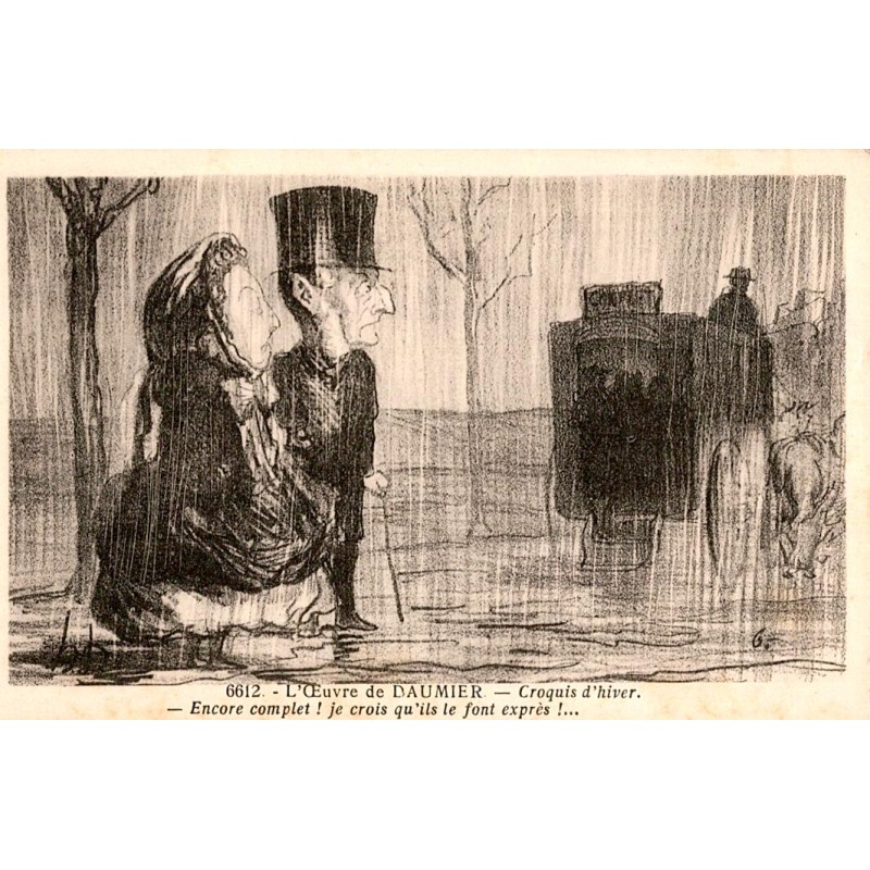 DAUMIER'S WORK - NUMBER 6612 - WINTER SKETCH