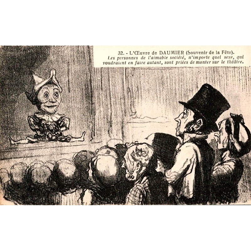 DAUMIER'S WORK - NUMBER 32 - MEMORIES OF THE FESTIVAL - THE PEOPLE OF THE AMIABLE SOCIETY