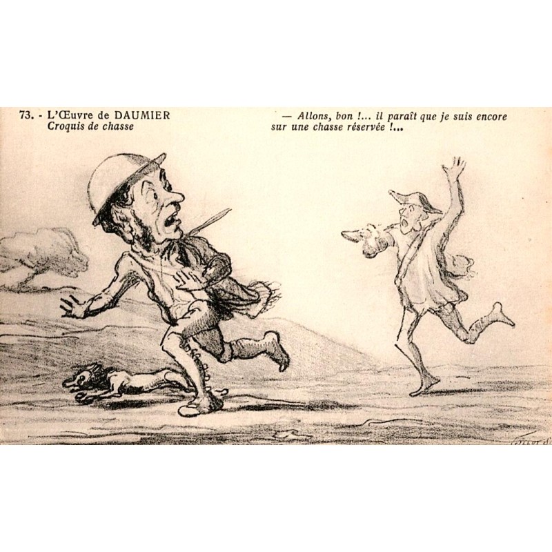 L'OEUVRE DE DAUMIER - NUMERO 73 - CROQUIS DE CHASSE