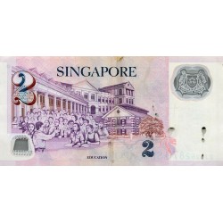 SINGAPOUR - PICK 46 a - 2 DOLLARS - 2005 - POLYMERE