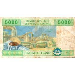 STAATEN VON ZENTRALAFRIKA - KAMERUN - PICK 209 u - 5000 FRANCS 2002