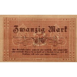 DEUTSCHLAND - FÜRSTENWALDE-STADT - BRANDENBURG - 20 MARK - 12.03.1918 BIS 02.01.1919