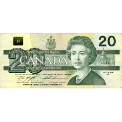 CANADA - PICK 97 c - 20 DOLLARS 1991