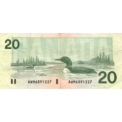 CANADA - PICK 97 d - 20 DOLLARS 1991