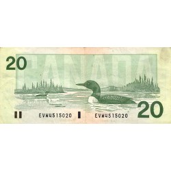 KANADA - PICK 97 d - 20 DOLLARS 1991