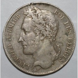 BELGIEN - KM 3 - 5 FRANCS 1849 - Tranche A - LEOPOLD 1. - Kopf mit Lorbeerkranz