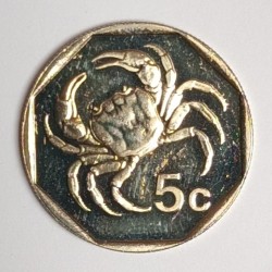 MALTA - KM 95 - 2 CENTS 2005 - CRAB