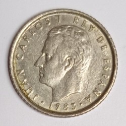 ESPAGNE - KM 827 - 10 PESETAS 1983 - MODELE DIEZ - JUAN CARLOS I