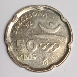 ESPAGNE - KM 906 - 50 PESETAS 1992 - JEUX OLYMPIQUES DE BARCELONE