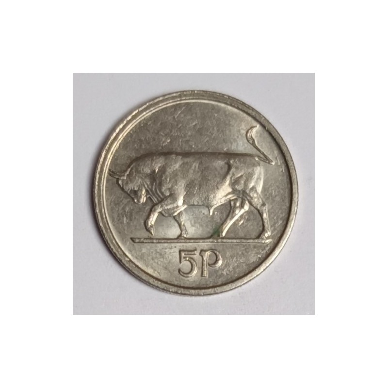 IRELAND - KM 28 - 5 PENCE 1996 - BULL