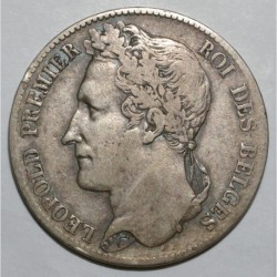 BELGIEN - KM 3,2 - 5 FRANCS 1848 - LEOPOLD 1. - Kopf mit Lorbeerkranz