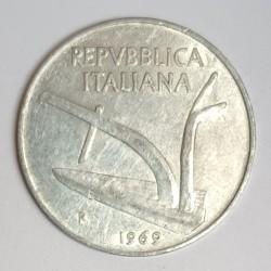 ITALIE - KM 93 - 10 LIRE 1969