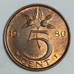 NIEDERLANDE - KM 181 - 5 CENT 1980 - JULIANA