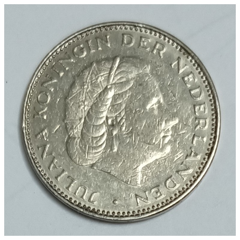 PAYS BAS - KM 191 - 2 1/2 GULDEN 1972 - JULIANA