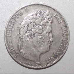 GADOURY 678a - 5 FRANCS 1844 W - Lille - LOUIS PHILIPPE 1er - KM 749