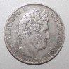 FRANKREICH - KM 749 - 5 FRANCS 1844 W - Lille - LOUIS PHILIPPE 1.