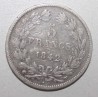 FRANKREICH - KM 749 - 5 FRANCS 1842 W - Lille - TYP LOUIS PHILIPPE 1