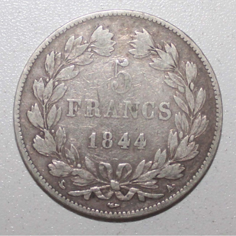 GADOURY 678a - 5 FRANCS 1844 A - Paris - TYPE LOUIS PHILIPPE 1er - KM 749