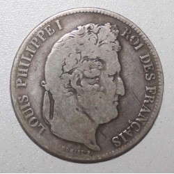 GADOURY 678 - 5 FRANCS 1837 A - Paris - TYPE LOUIS PHILIPPE 1er - KM 749