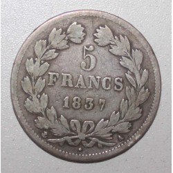 FRANKREICH - KM 749 - 5 FRANCS 1837 A - Paris - TYP LOUIS PHILIPPE 1