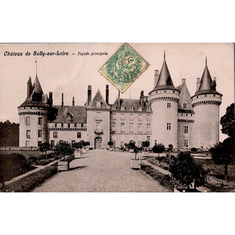 45600 - CHATEAU DE SULLY-SUR-LOIRE - FACADE PRINCIPALE (1907)