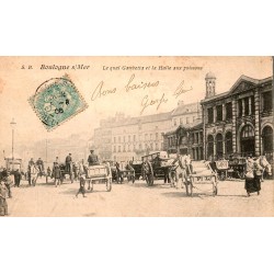 62200 - BOULOGNE-SUR-MER - THE QUAI GAMBETTA AND THE FISH MARKET (9106)