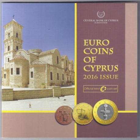 CHYPRE - COFFRET EURO 2016 - 8 PIECES