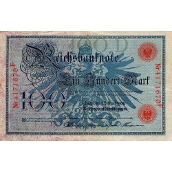 GERMANY - PICK 33 a - 100 MARK - 07/02/1908