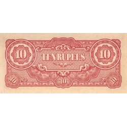 BURMA - PICK 16 b - 10 RUPEES - NON DATE (1942-1944)